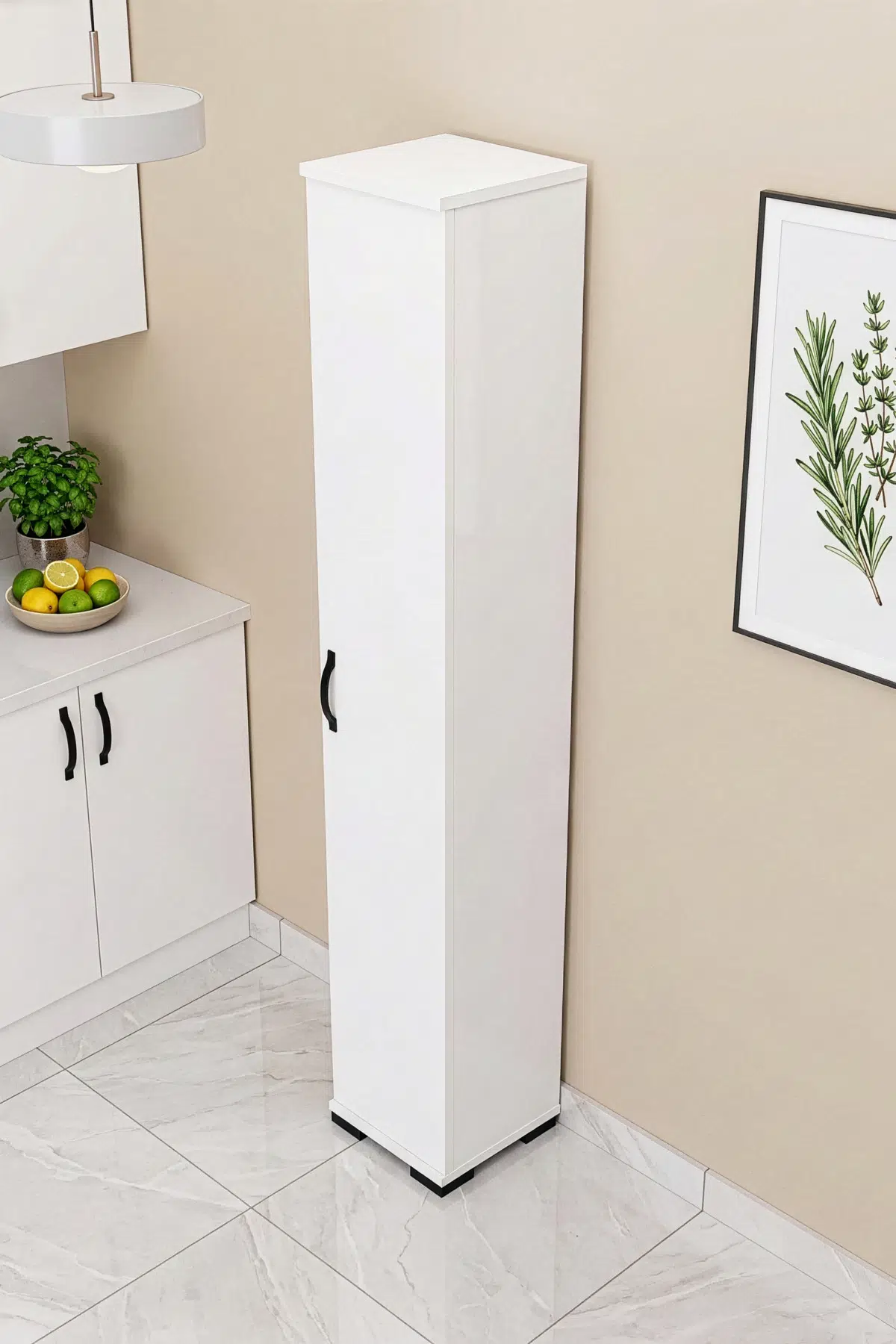 Çok Amaçlı Kiler Dolabı Beyaz 30 cm