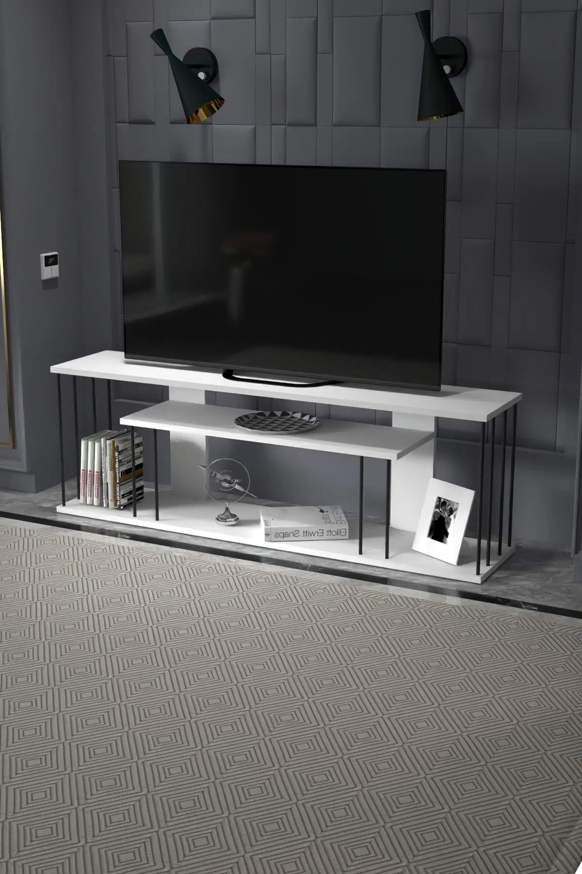 Gzd Plus TV Ünitesi Beyaz 140 cm