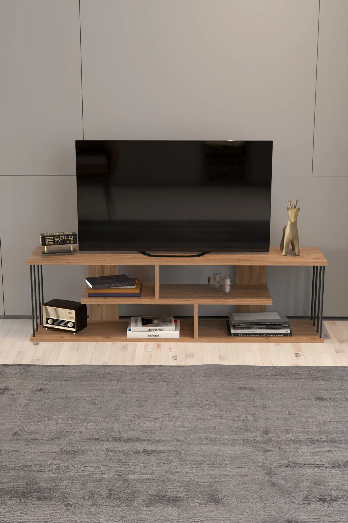 Gzd TV Ünitesi Ceviz 140 cm