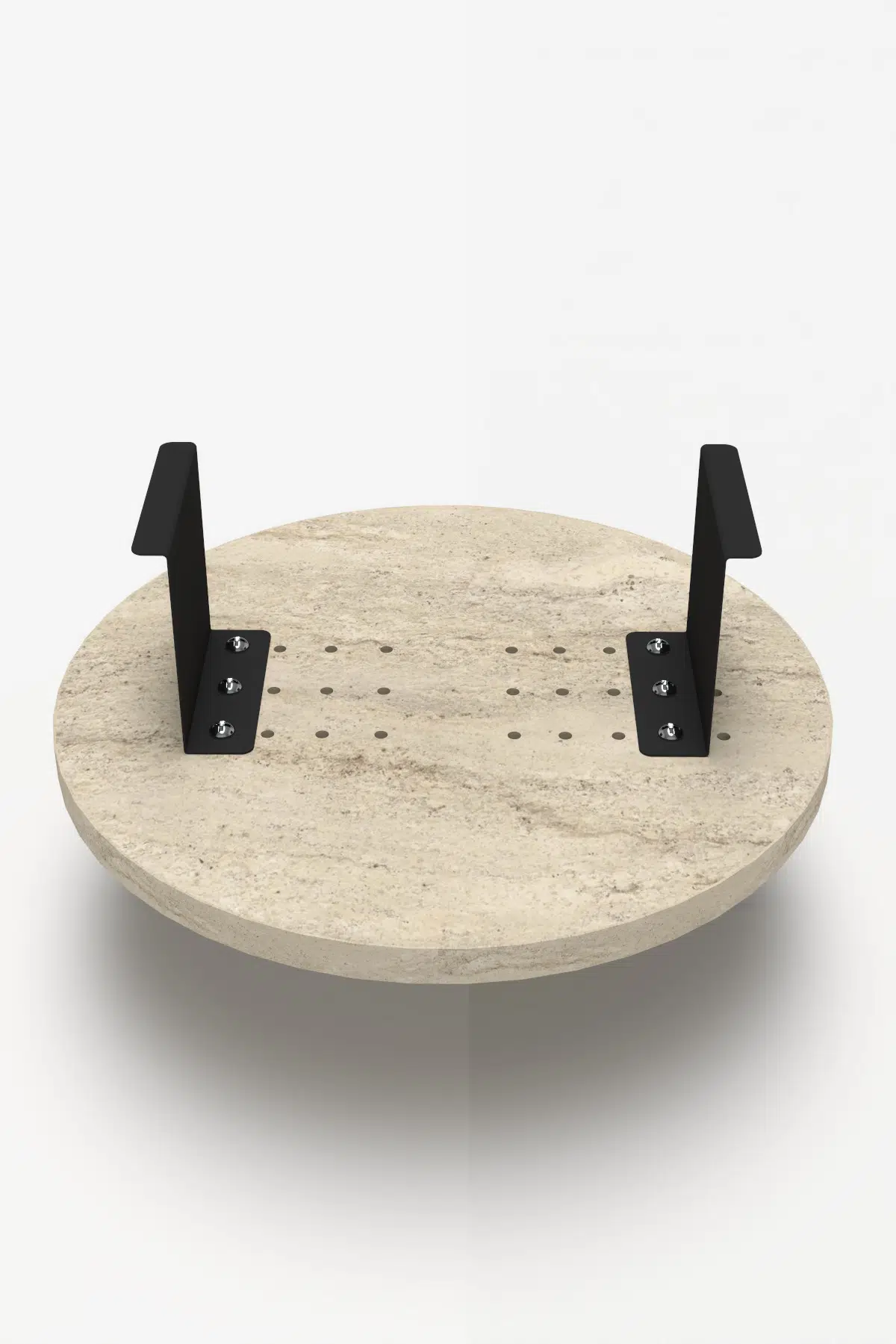 Koltuk Kolu Yan Sehpa Ekru 34 cm
