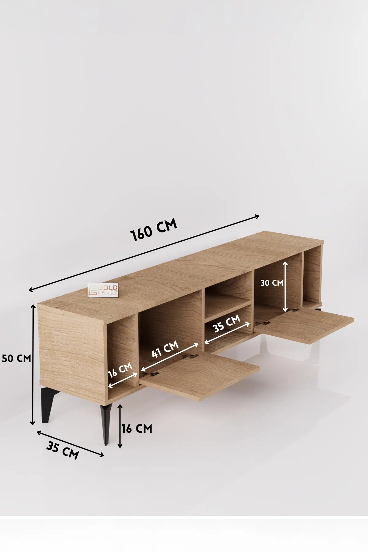 Linya TV Sehpası Suntalam Bej 160x35 cm