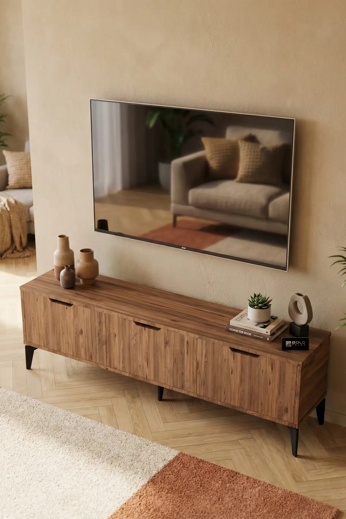 Royal TV Sehpası Suntalam Kahverengi 160x35