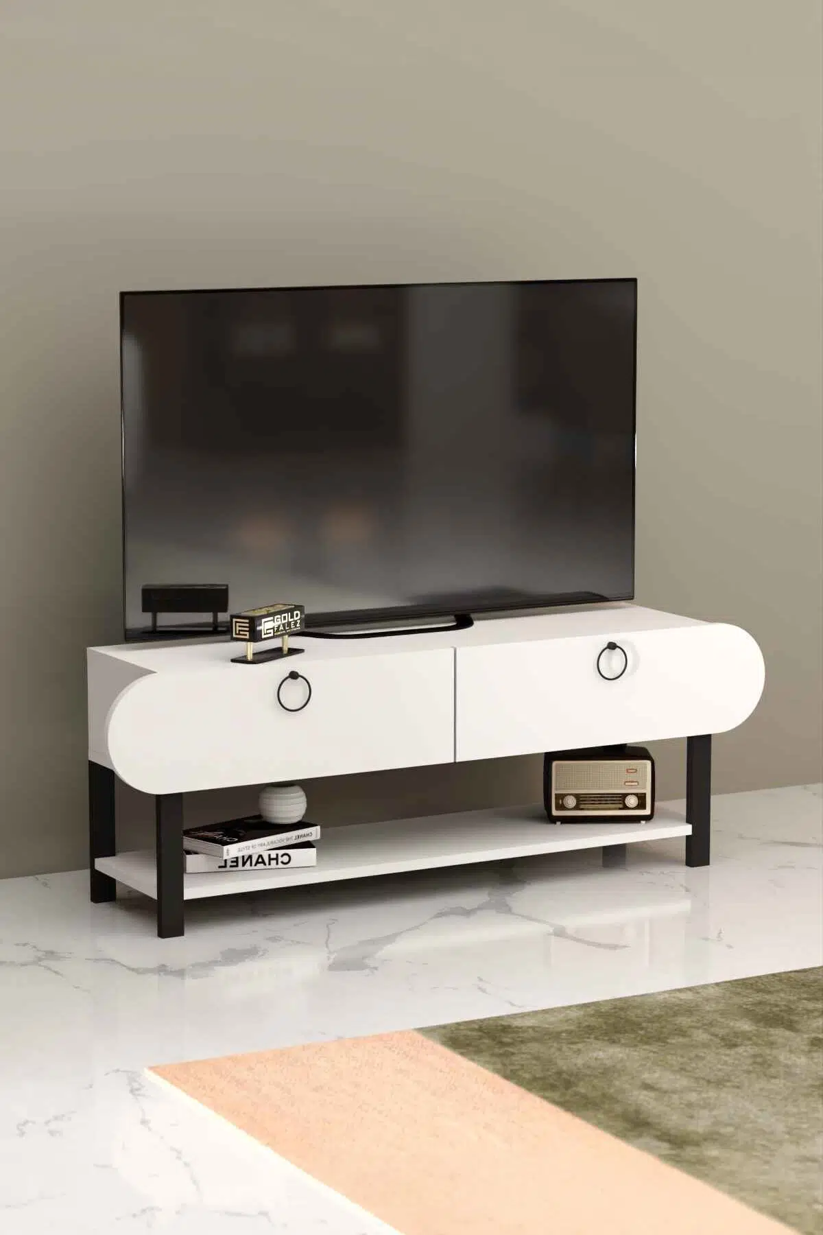 Setro TV Ünitesi Beyaz 110 cm
